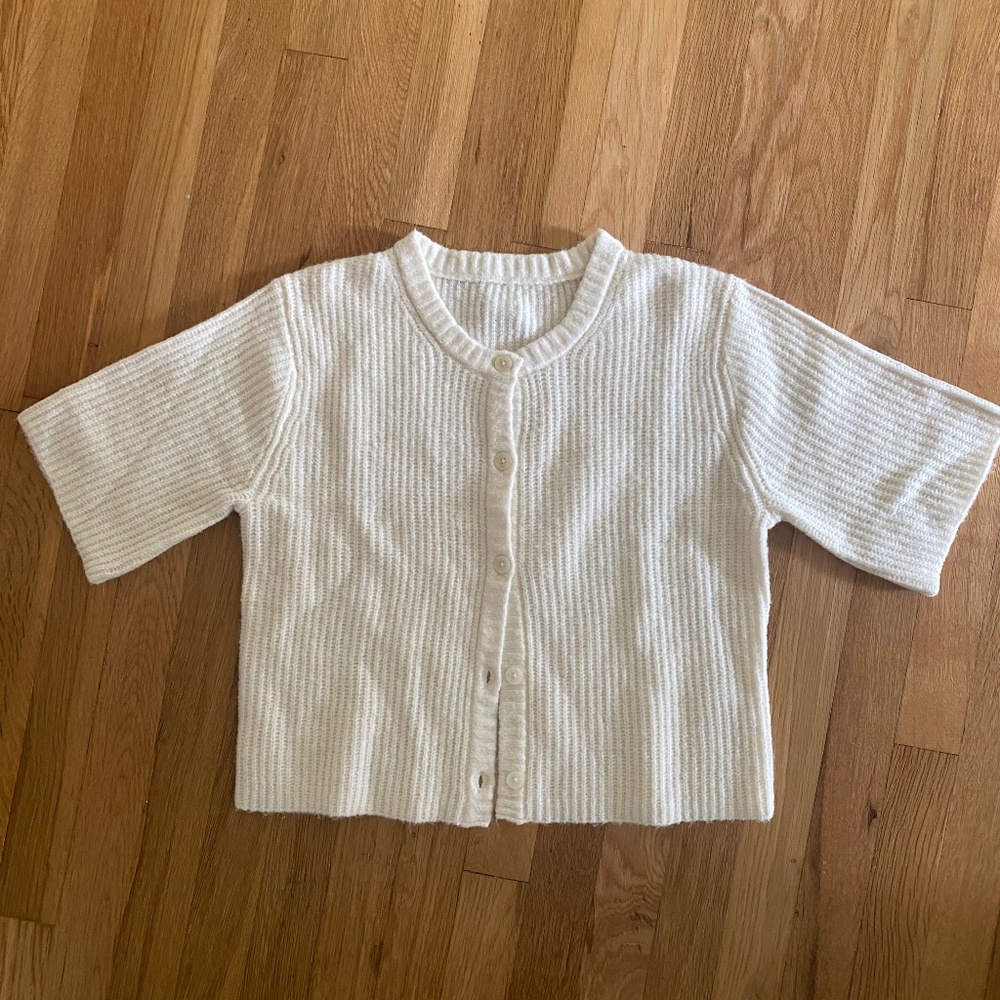 Aerie Short Sleeve Cardigan